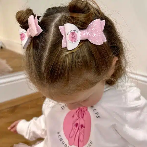 Hair bow clips from The Tiny Ballet Company TTBC
