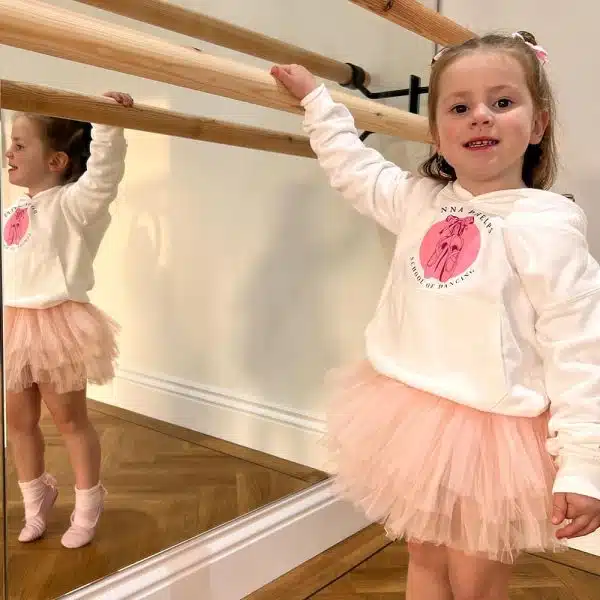Pink Kids Hoodie - The Tiny Ballet Company Pink Hoodie For Kids -TTBC
