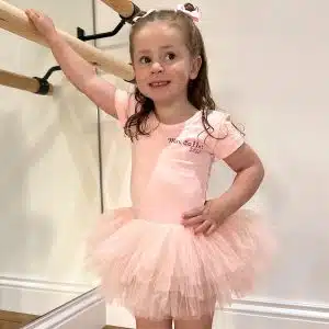 Mini ballet Tutu from The Tiny Ballet Company. Colour pink. Short sleave.